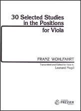 30 SELECTED STUDIES POSITION VIOLA cover